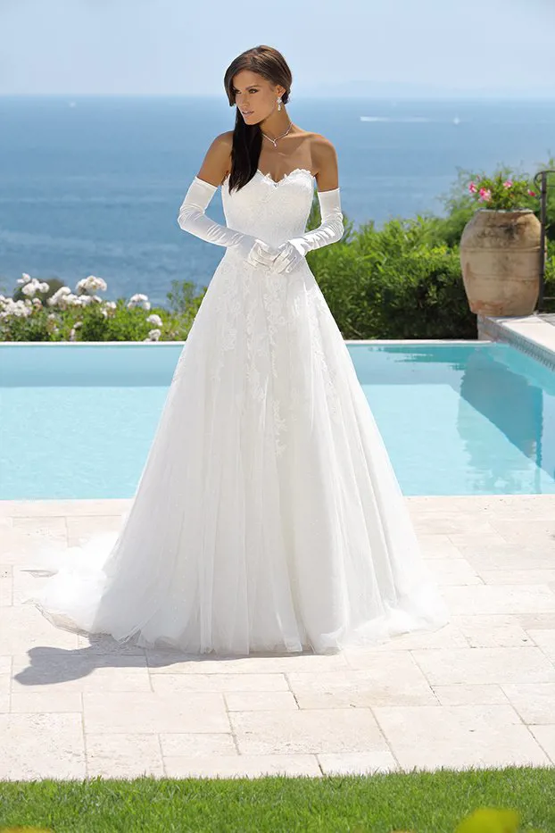 Strapless Trouwjurk